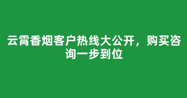 云霄香烟客户热线大公开，购买咨询一步到位