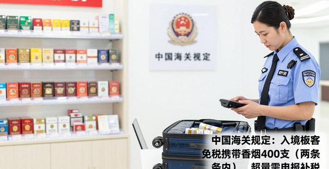 免税店香烟能便宜多少？带回国两条内免税，超过需申报补税