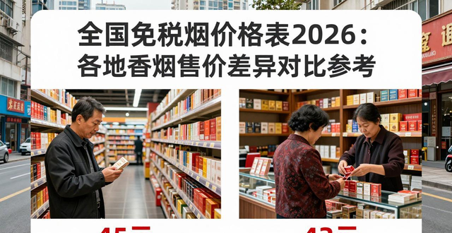 全国免税烟价格表2026：各地香烟售价差异对比参考