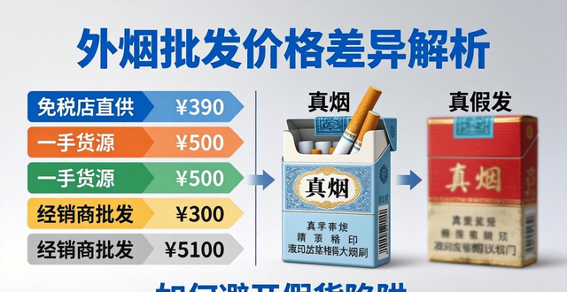 外烟一手货源渠道哪里找 怎么避开假货陷阱
